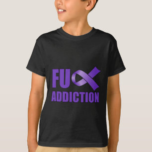 Camiseta Sobredosagem Dia de Consciência Roxo FU Vício