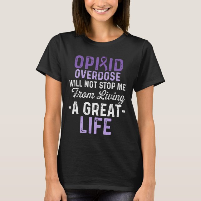 Camiseta Sobredosagem Opióide Sobrevivência do Guerreiro 14 (Frente)