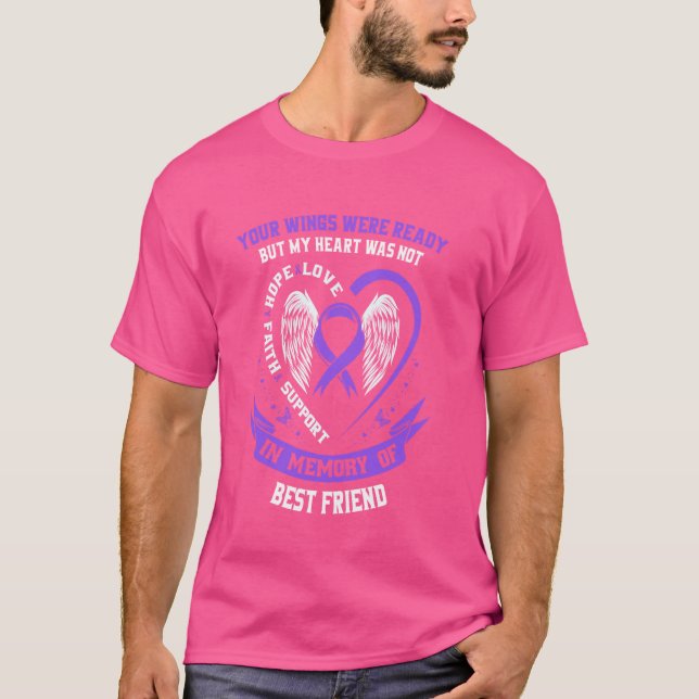 Camiseta Sobredosagem Roxa Elementos do Dia de Sensibilizaç (Frente)
