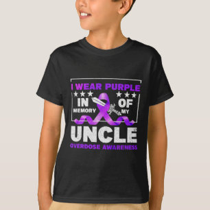Camiseta Sobredosagem Roxa Fita Sobredosagem Mês Figurino U