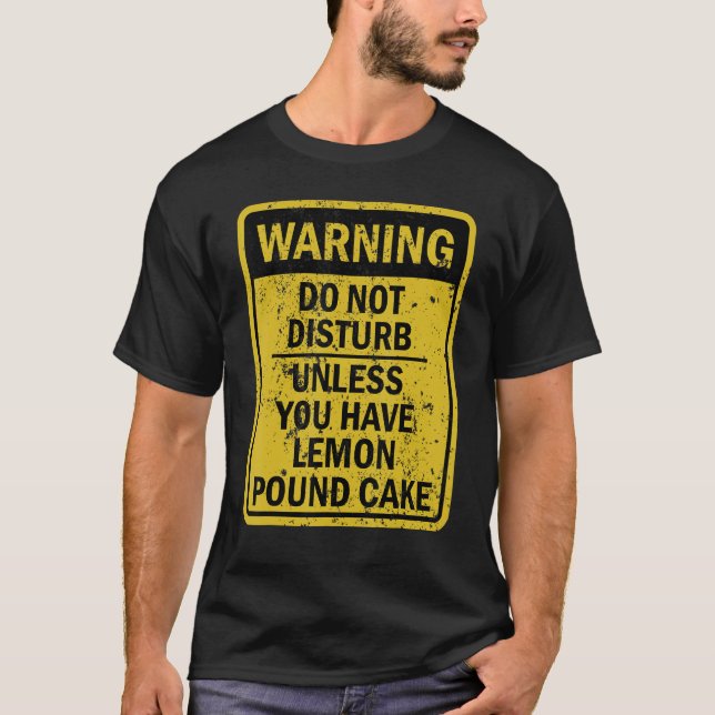 Camiseta Sobremesa de Comida de Bolo de Limão Engraçado (Frente)