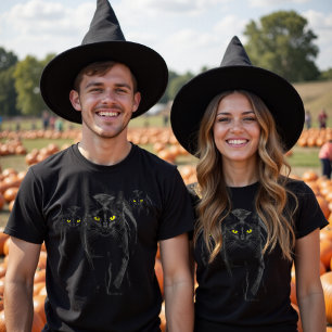 Camiseta Sobrenatural Gótico Sombra Negra Moderna