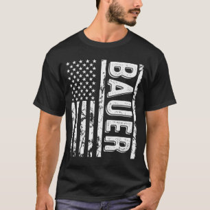 Camiseta Sobrenome Bauer Apelido Engraçado Equipe Reunião d