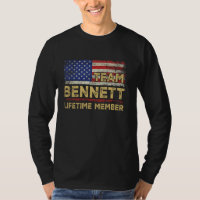 Sobrenome Bennett Shirt Team Bennett Lifetime