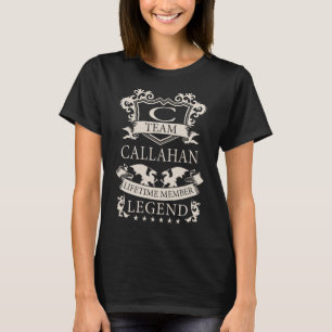 Camiseta SOBRENOME CALLAHAN, crest do nome da família CALL