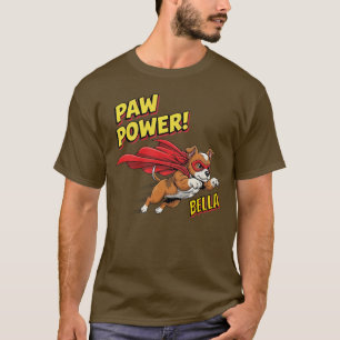 Camiseta Sobrenome de Energia de Pata Personalizável