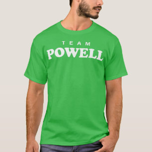 Camiseta Sobrenome de Equipe Powell Sobrenome Bride e Gr