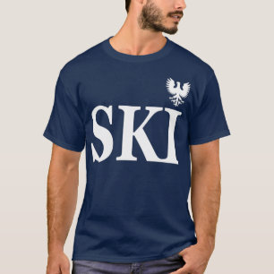 Camiseta Sobrenome de Esqui do Patrimônio Polonês