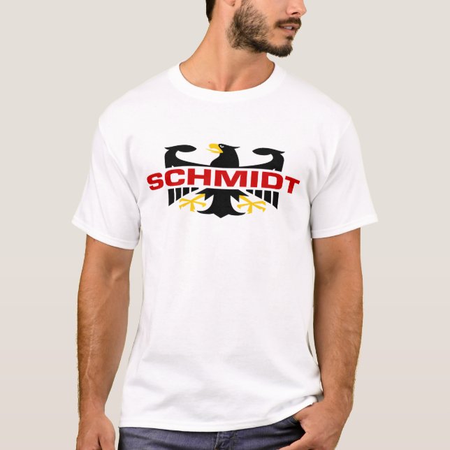 Camiseta Sobrenome de Schmidt (Frente)
