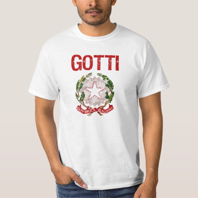 Camiseta Sobrenome do italiano de Gotti (Frente)