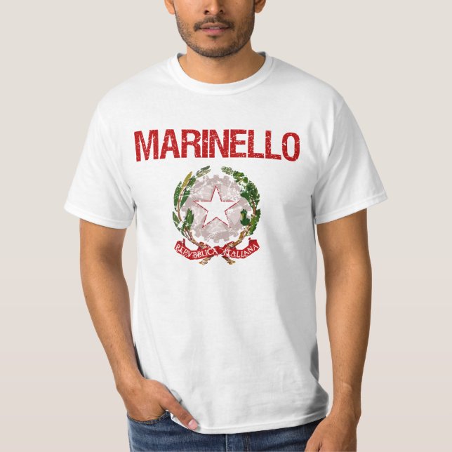 Camiseta Sobrenome do italiano de Marinello (Frente)