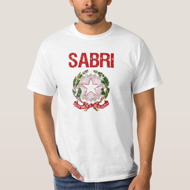 Camiseta Sobrenome do italiano de Sabri (Frente)