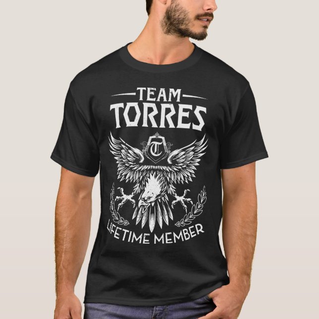 Camiseta Sobrenome do Membro de Vida do Team TORRES (Frente)