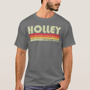 Camiseta Sobrenome Holley Divertido Retrô Vintage Anos 80 9