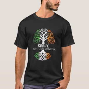 Camiseta Sobrenome Irlandês Keely Raízes Celta Irlandesas