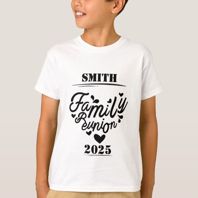 Camiseta [Sobrenome] Reunião Familiar - [Ano] (Frente)