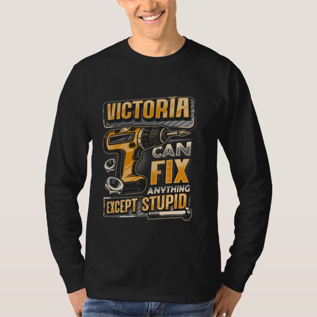 Camiseta Sobrenome Victoria Pode Corrigir Qualquer Coisa Ex (Frente)