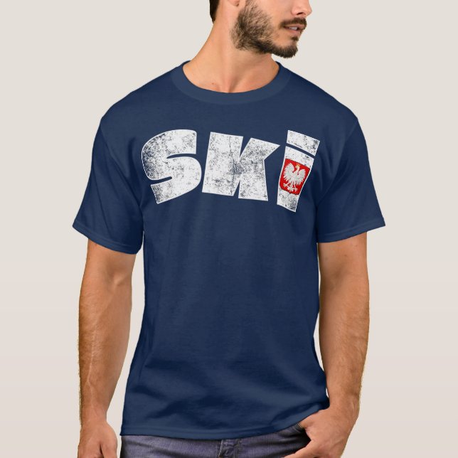 Camiseta Sobrenomes poloneses SKI Polônia nome popular Dyng (Frente)