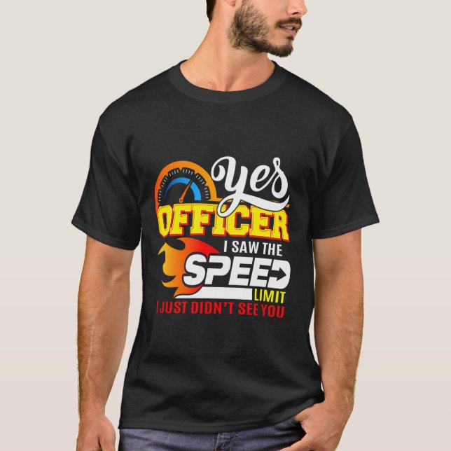 Camiseta Sobreposição Automática Sim Oficial de Velocidade  (Frente)