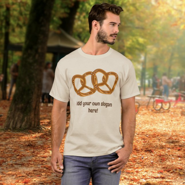 Camiseta Sobreposição de Números de Pretzel - adicionar slo (Criador carregado)