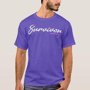 Camiseta Sobrevivência à Consciência do cancer Esperança De