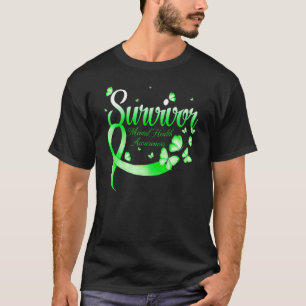 Camiseta Sobrevivência à Saúde Mental da Borboleta