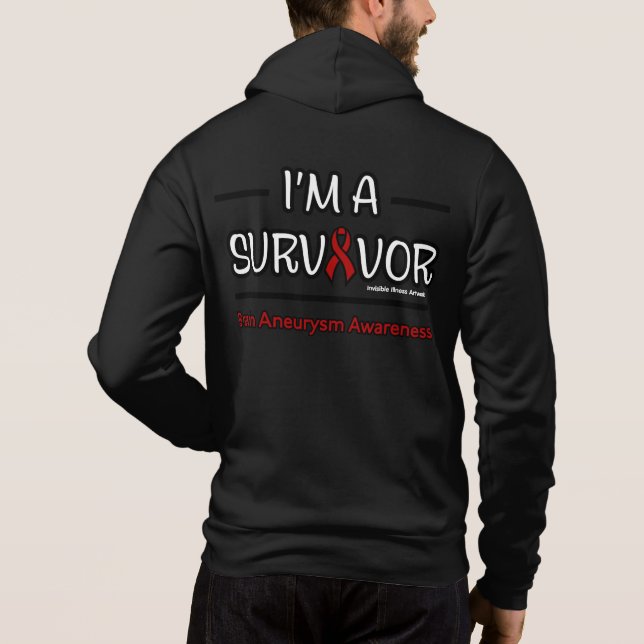 Camiseta Sobrevivência... Aneurismo cerebral (Verso)