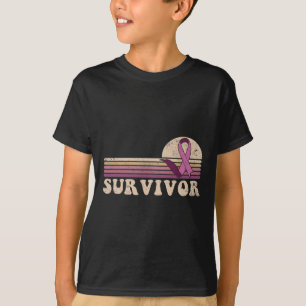 Camiseta Sobrevivência Cancer Mama Sensibilização Fitas Ros