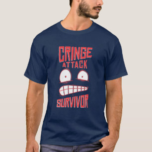 Camiseta Sobrevivência com ataque de corda amontoada Piada