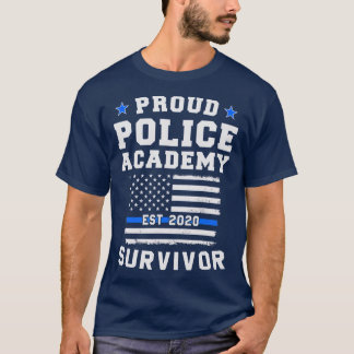 Camiseta Sobrevivência da Academia de Polícia Orgulhosa em