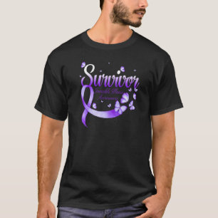 Camiseta Sobrevivência da Borboleta Sensibilização Invisíve