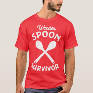 Camiseta Sobrevivência da Cola de Madeira Texto Branco em D
