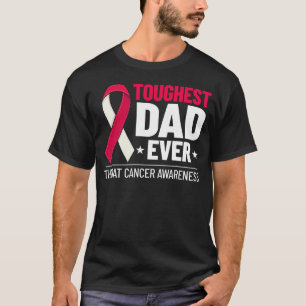 Camiseta Sobrevivência da fita do Cancer da garganta da cab
