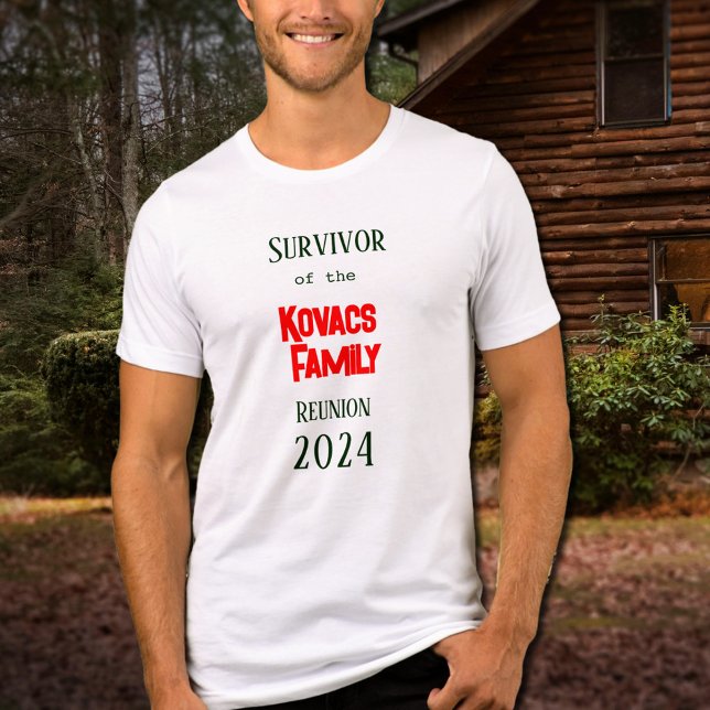 Camiseta Sobrevivência da reunião da família Kovacs (Criador carregado)