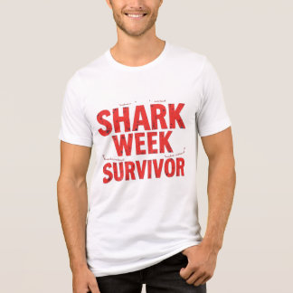 Camiseta Sobrevivência da Semana do Tubarão