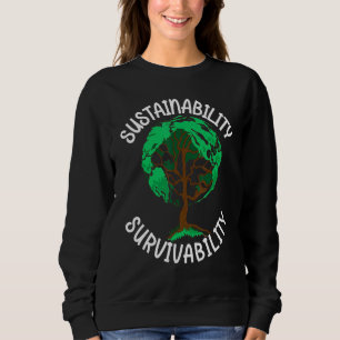 Camiseta Sobrevivência da Terra Variação Climática da Árvor