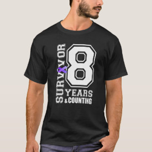 Camiseta Sobrevivência de 8 anos Eu Visto Lúpus de Fita Rox