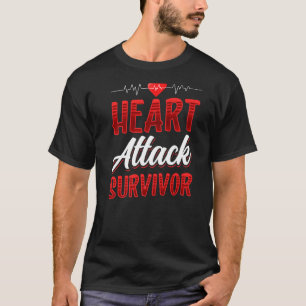Camiseta Sobrevivência de Ataque Cardíaco Sobrevivente de I