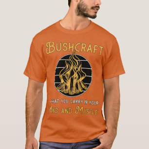 Camiseta Sobrevivência de Aventura Natural de Bushcraft