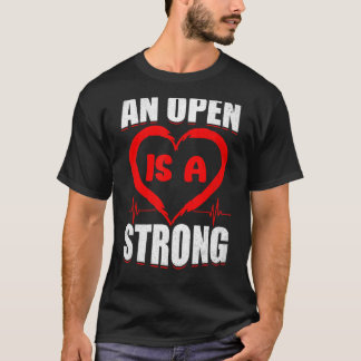 Camiseta Sobrevivência de Cirurgia Cardíaca Aberta Ignorar