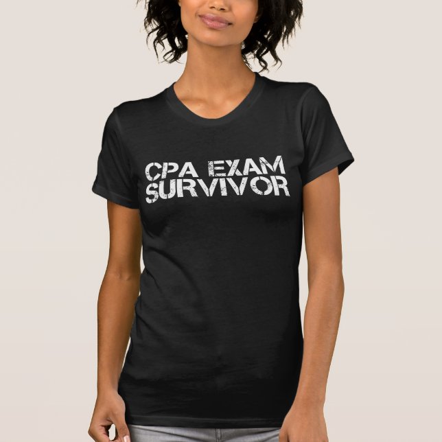 Camiseta Sobrevivência de exame CPA (Frente)