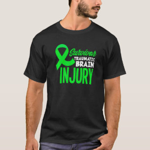 Camiseta Sobrevivência de Fita Verde Lesões cerebrais Traum