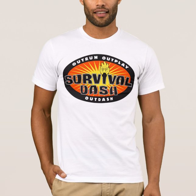 Camiseta Sobrevivência de Raça de Traços T (Frente)