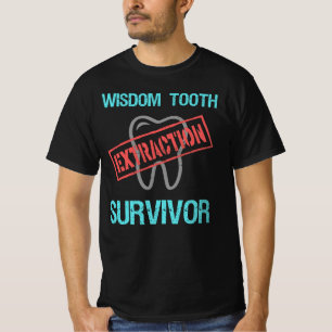 Camiseta Sobrevivência Dente Sensível. Extração De Dentes A