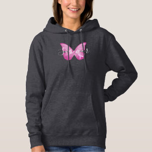 Camiseta Sobrevivência do Câncer da Mama da Borboleta Rosa