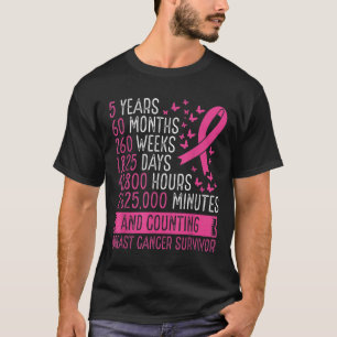Camiseta Sobrevivência do Câncer da Mama Sensibilização 5 A