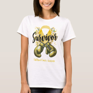 Camiseta Sobrevivência do Guerreiro Cancer da Infância Blos