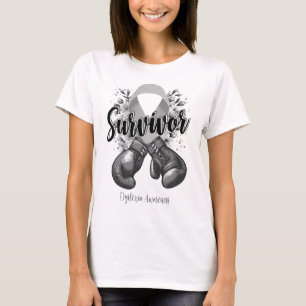 Camiseta Sobrevivência do Guerreiro com Dislexia Flores