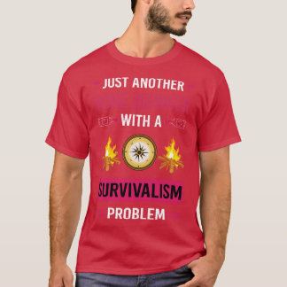 Camiseta Sobrevivência do Prepper do Vendedor de Vinhos