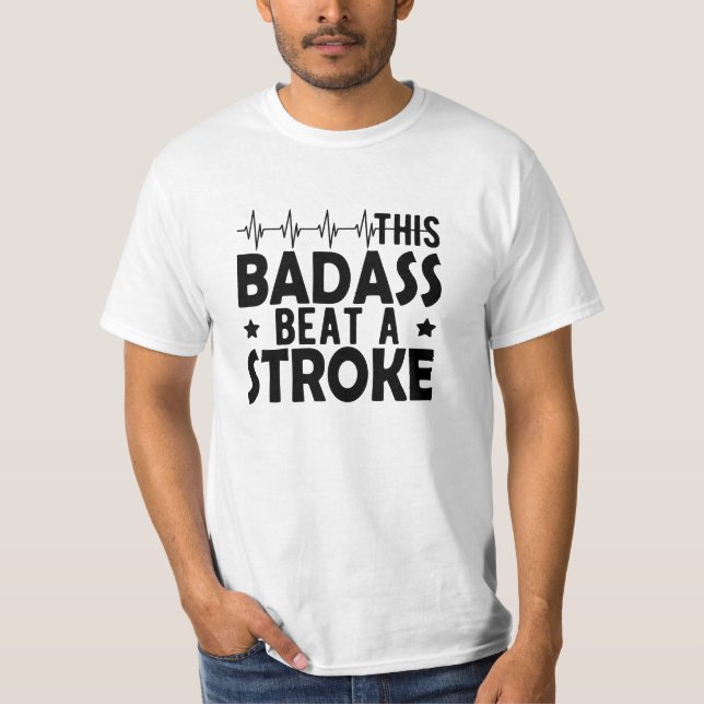 Camiseta Sobrevivência do Traço - Esse idiota bateu um derr (Frente)